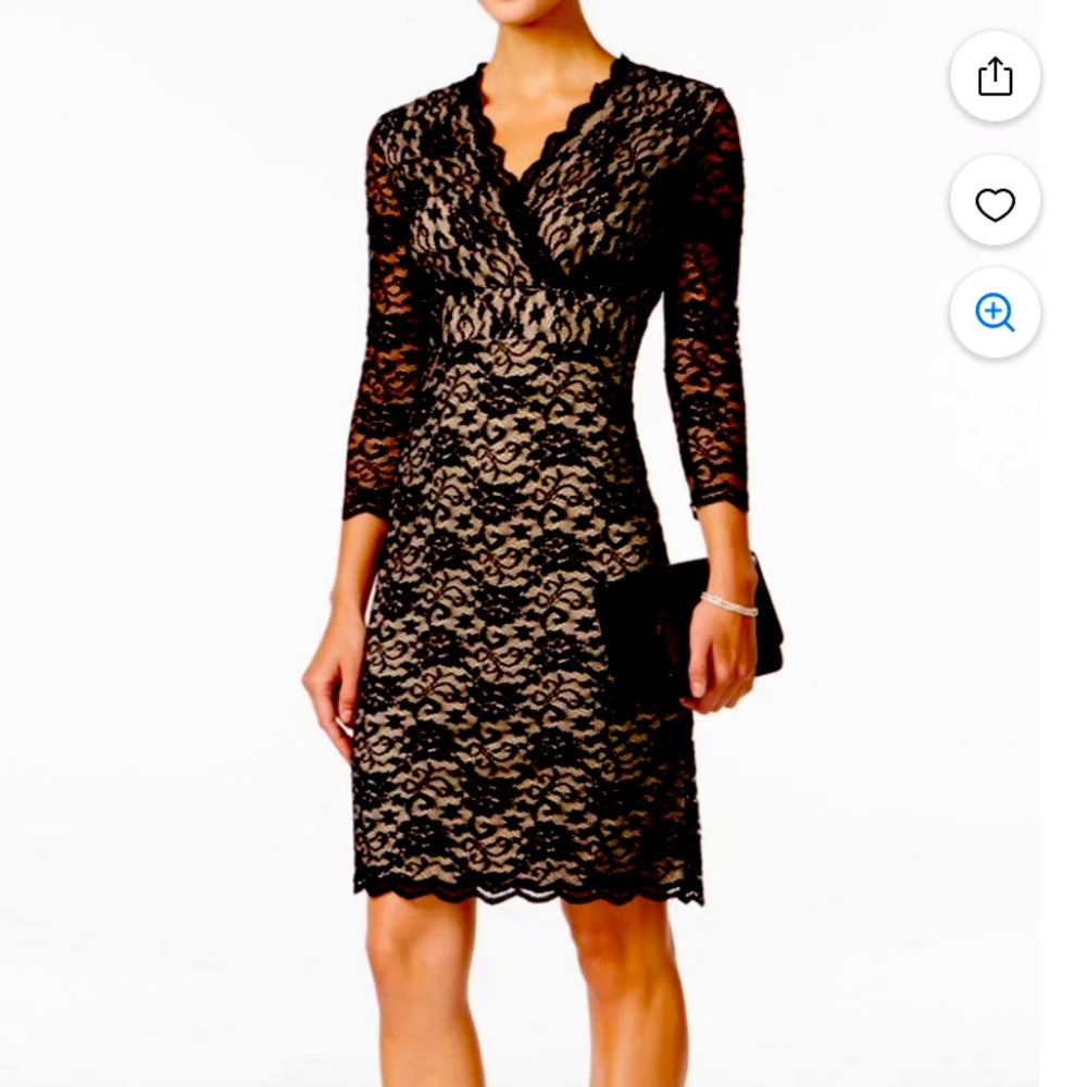 NWT Charter Club Petite Lace Alpine Chalet Dress
